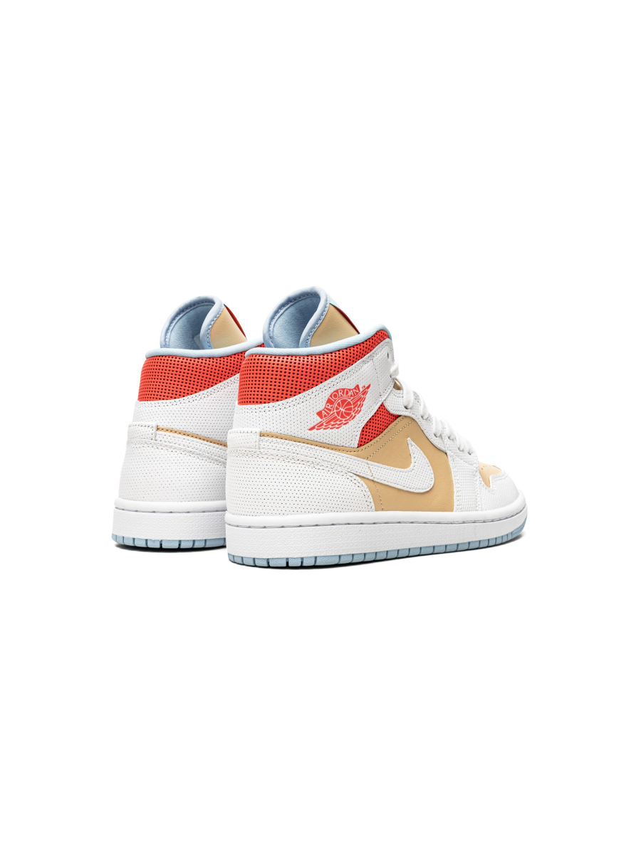 Картинка Кроссовки баскетбольные с сеткой Nike Air Jordan 1 Mid SE Sesame